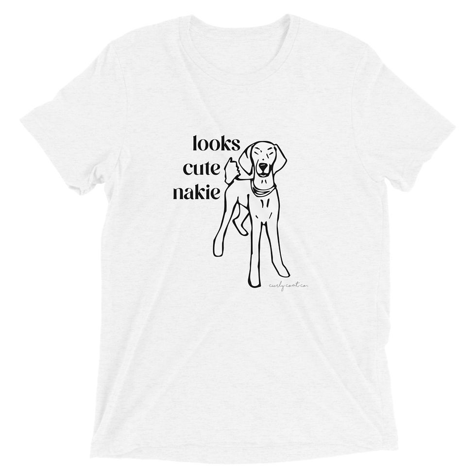 Thumbnail: T-Shirt | Looks Cute Nakie Poodle Shirt | Men | Women | Unisex