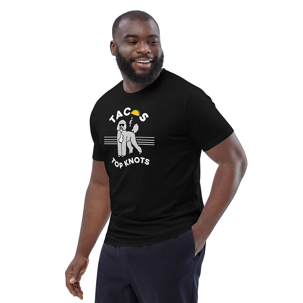 Thumbnail: Organic Fitted T-Shirt | Tacos & Topknots | Men | Women | Unisex