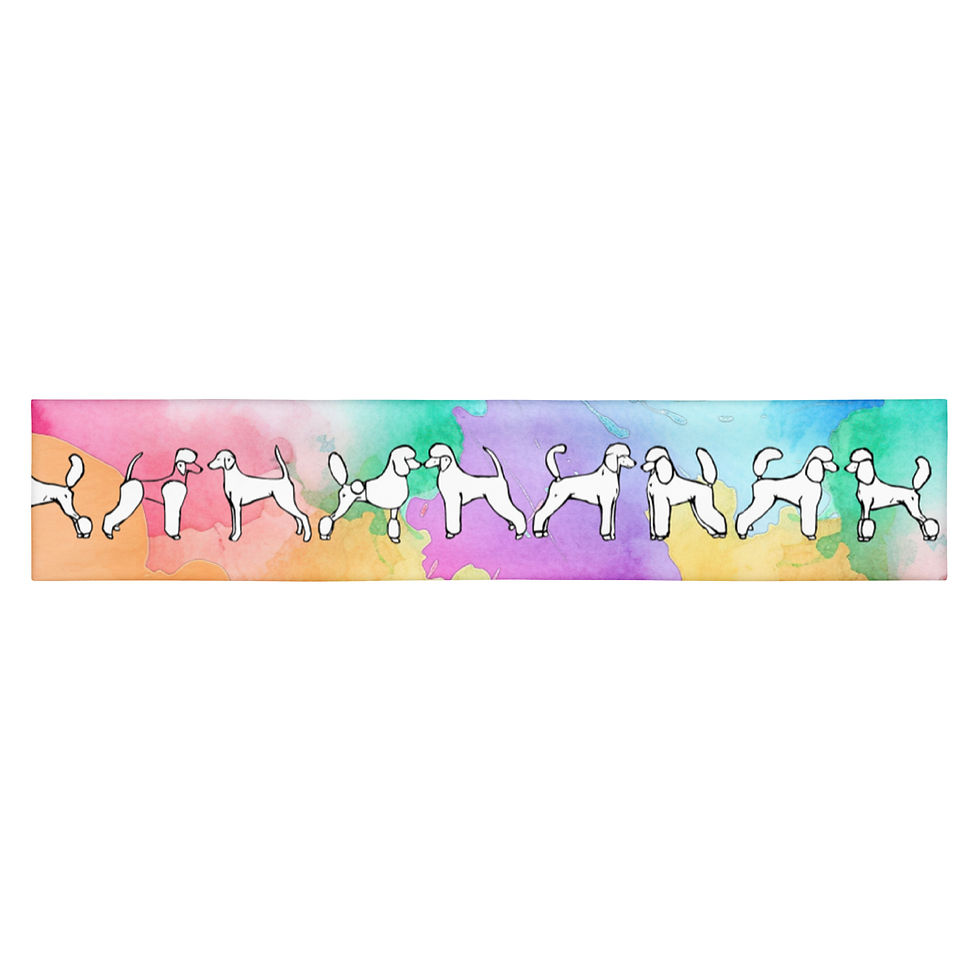 Thumbnail: Stretchy Headband | Rainbow Poodles | Groomer Headband 