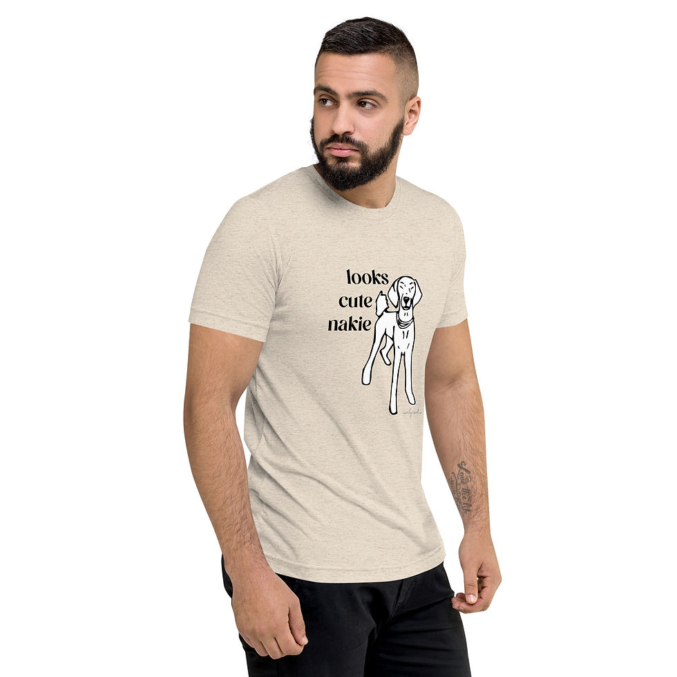 Thumbnail: T-Shirt | Looks Cute Nakie Poodle Shirt | Men | Women | Unisex
