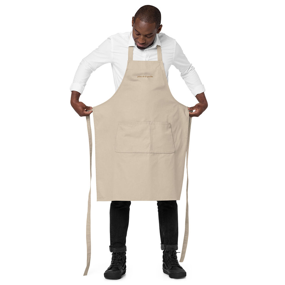 Thumbnail: Prime Rib & Poodles | Organic cotton apron | Poodle Perfect Pairings Collection
