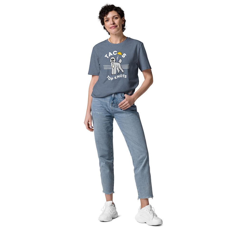 Thumbnail: Organic Fitted T-Shirt | Tacos & Topknots | Men | Women | Unisex