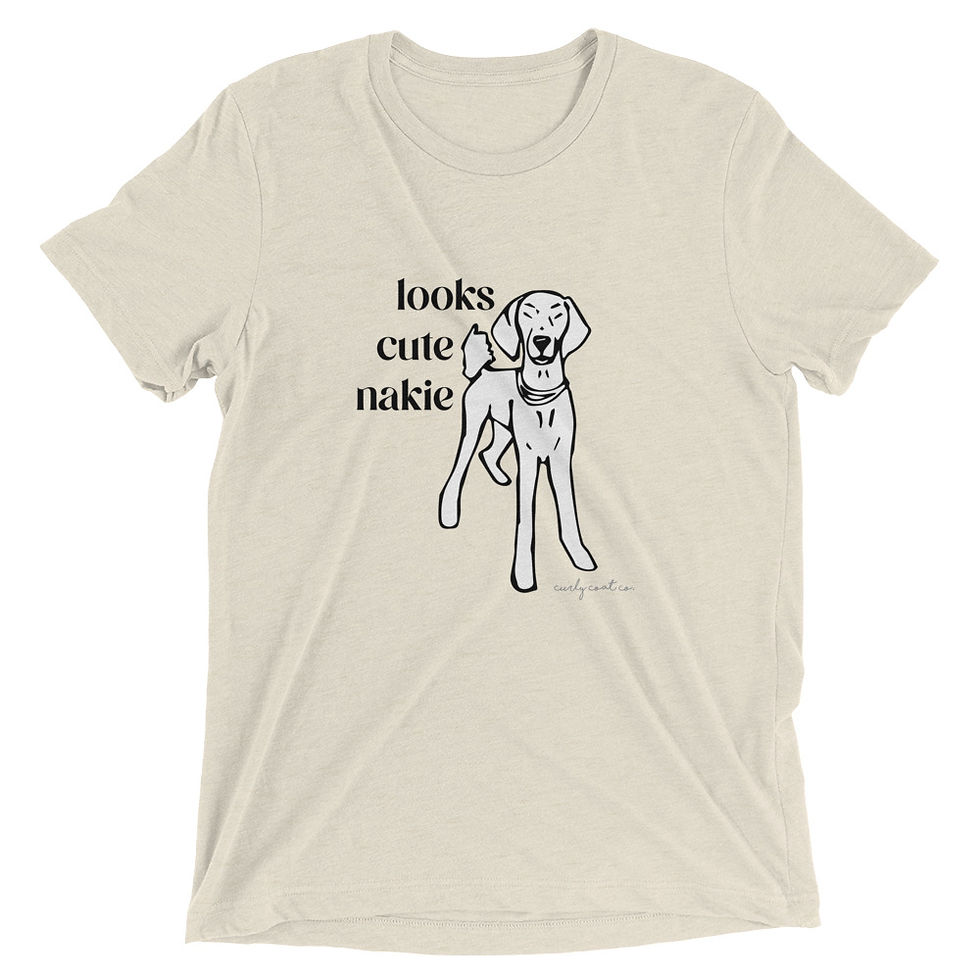 Thumbnail: T-Shirt | Looks Cute Nakie Poodle Shirt | Men | Women | Unisex