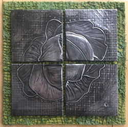 Cabbage - Four Piece Canvas