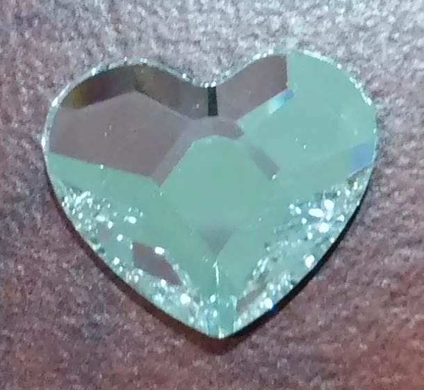 Miniatura: 2808 Heart flat back Crystal