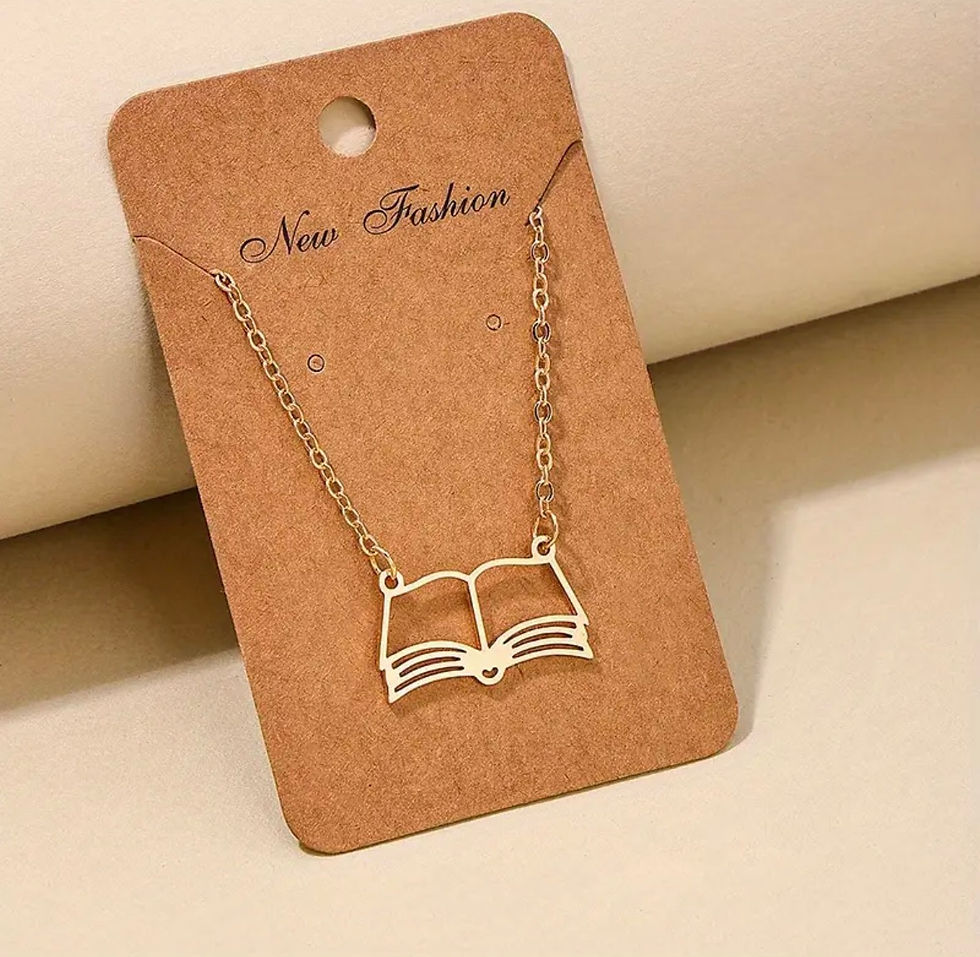 Thumbnail: Open Book Necklace 