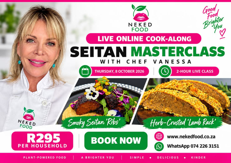 NEKED Food Seitan Masterclass Gourmet Dish Presentation