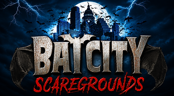 Bat City Scaregrounds logo banner
