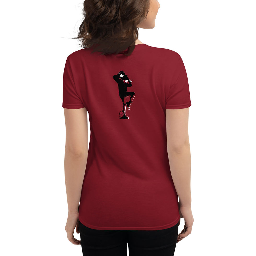 Thumbnail: Women's Fashion Fit t-shirt - Front & back design
