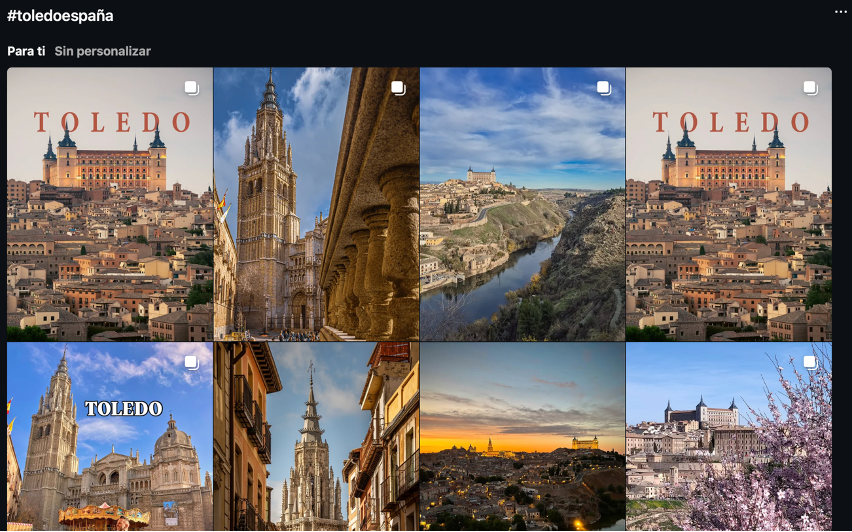 Captura del hashtag #Toledoespaña en Instagram // Víctor Barategui