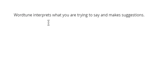 animated gif showing wordtune in action