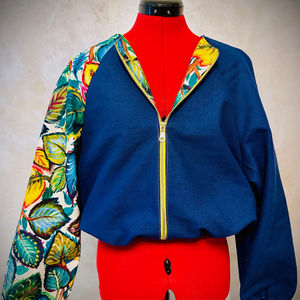 Bomber bicolore naturale