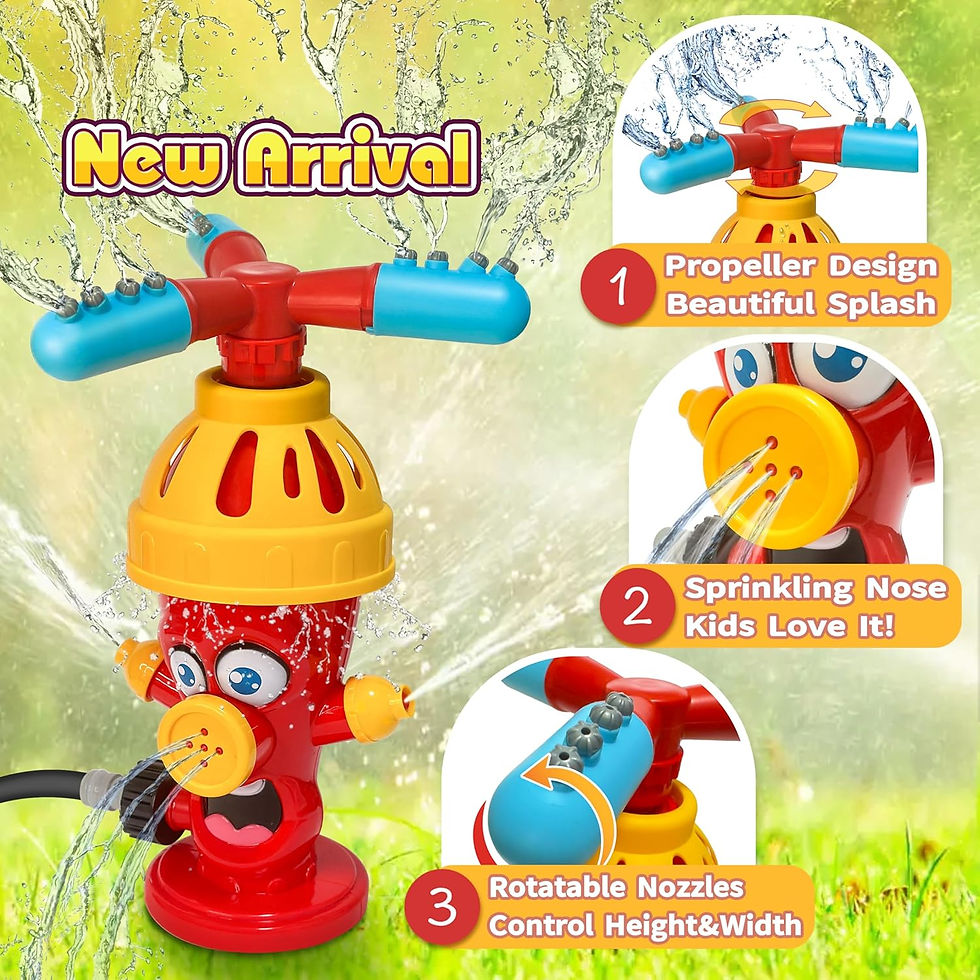 Thumbnail: Hydrant Sprinkle Water Spray Toy Backyard Garden Outdoor Water Toys Summer Yard 