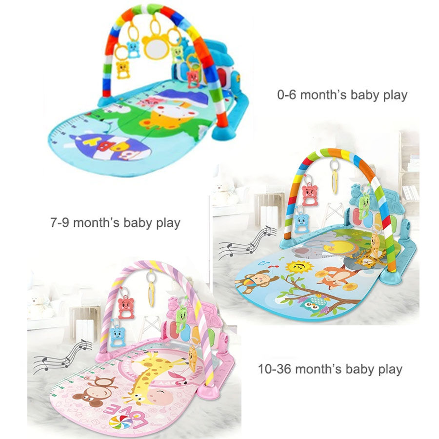 Thumbnail: Baby Music Rack Play Mat Kids Piano Keyboard Carpet Gym Crawling Activity Baby R