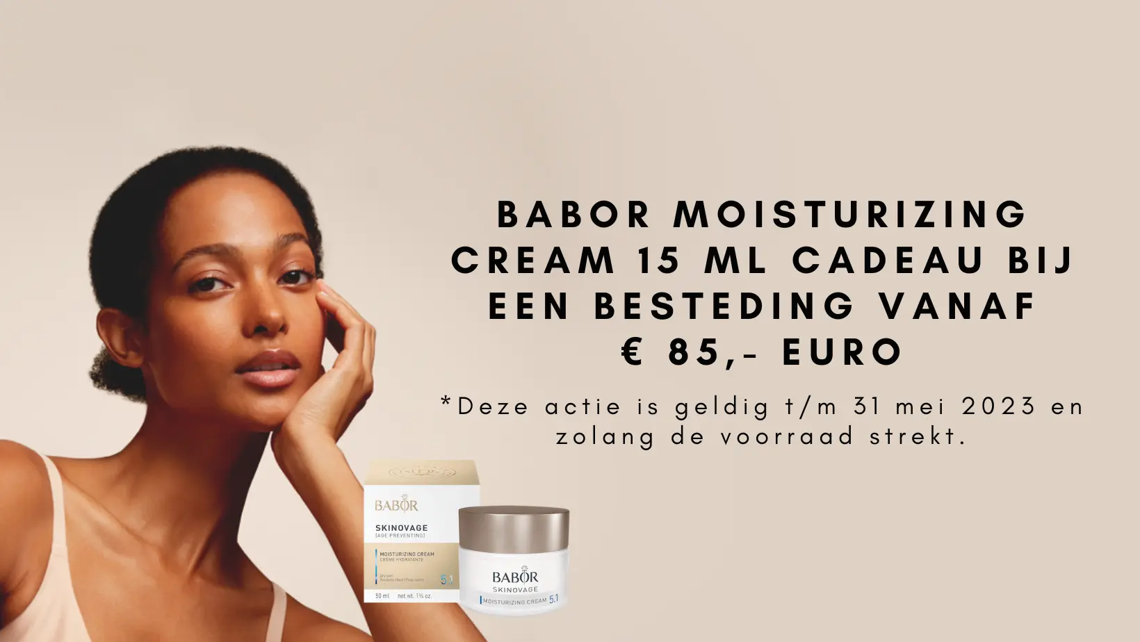 babor skinovage moisturizing cream 5.1 15ml cadeau vanaf 85 euro bij huidstraling marisa d