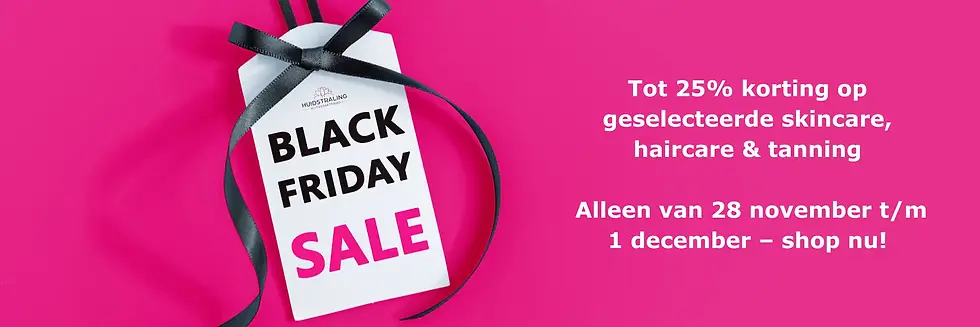 Black Friday Sale Huidstraling skincare gezichtsverzorging huidproducten actie korting.web