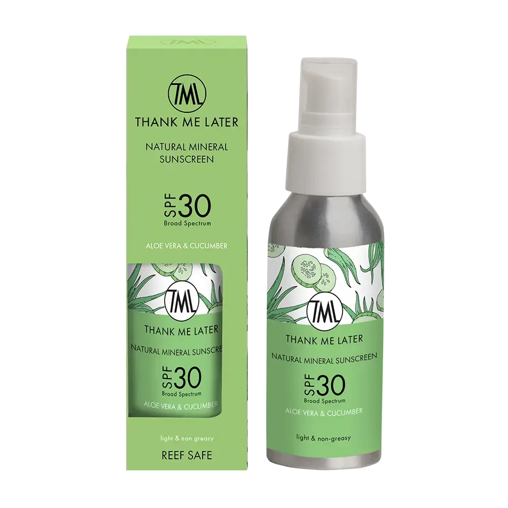 TML Natural Mineral Sunscreen SPF30 - Aloe Vera & Cucumber