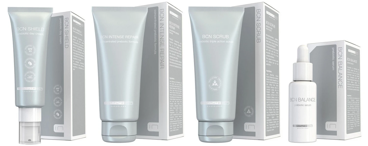 BCN skincare huidverzorging met prebiotica en probiotica bij huidstraling.nl vermindert ir
