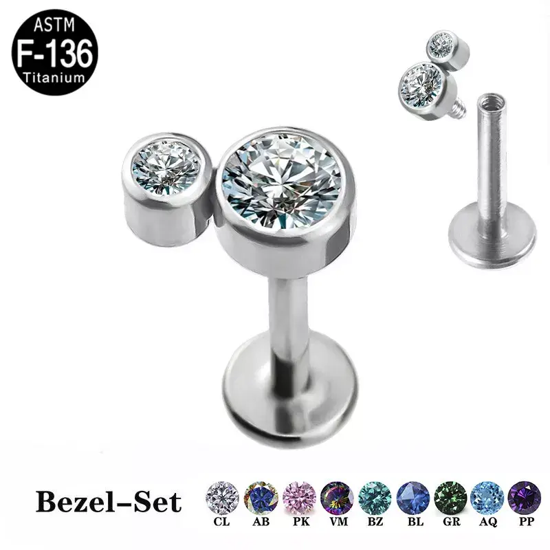 Labret 2db kővel