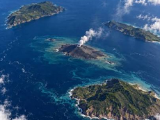 New volcanic island formation near Anak Krakatau in Indonesia