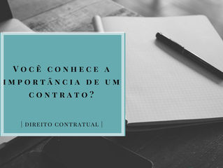 A importância de um CONTRATO