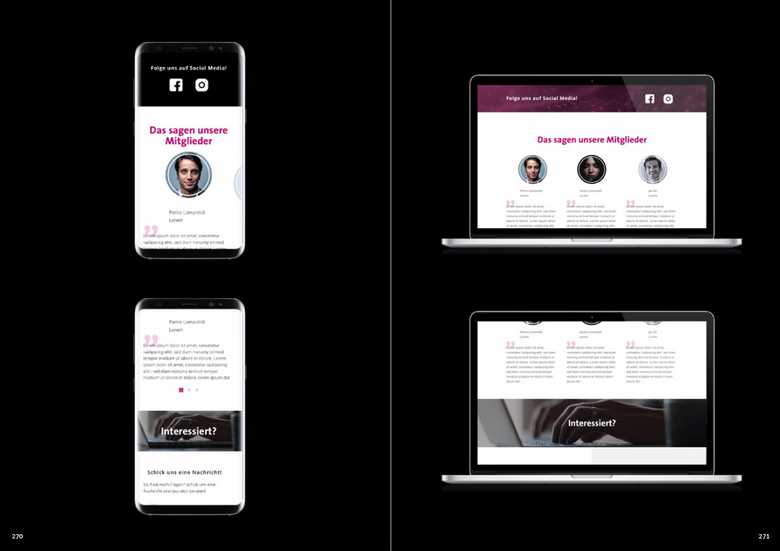 Auszug aus dem Projekt-Handbuch - Ansicht auf dem Gerät 3