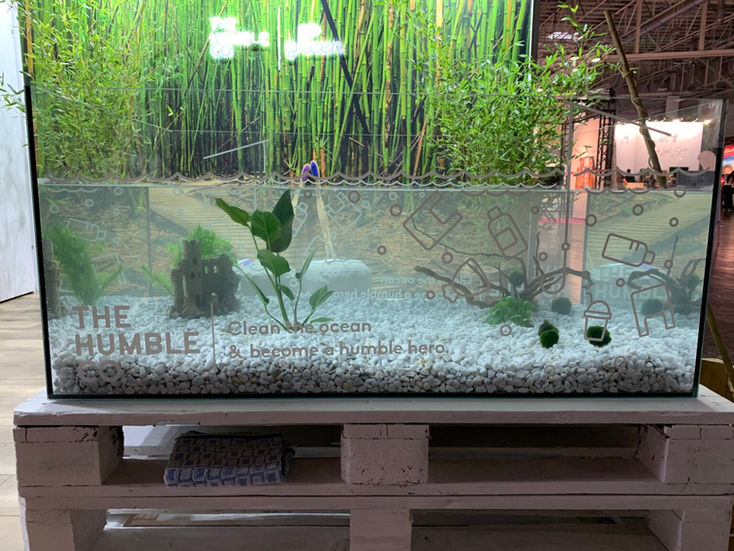 Gewinnspiel "Meeresbecken säubern" - Aufdruck