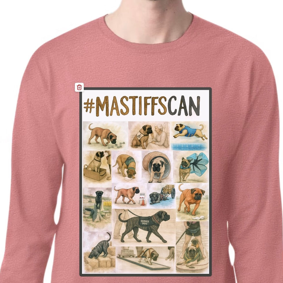 #MastiffsCan Real Dogs T-shirt (Long Sleeve Tee)