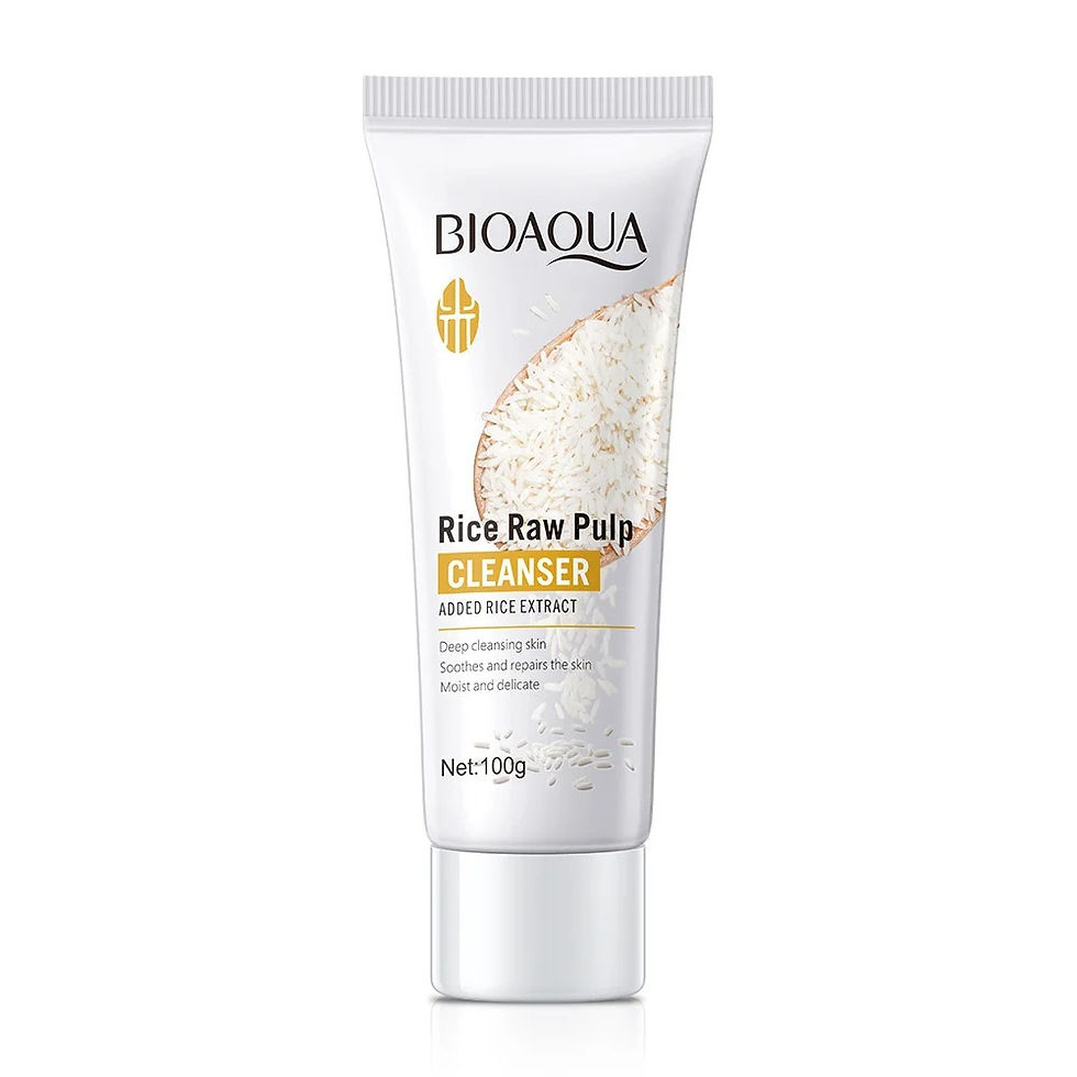 Miniatura: BIOAQUA Rice Raw Pulp Facial Cleanser Face Wash Foam skincare Moisturizing Skin 