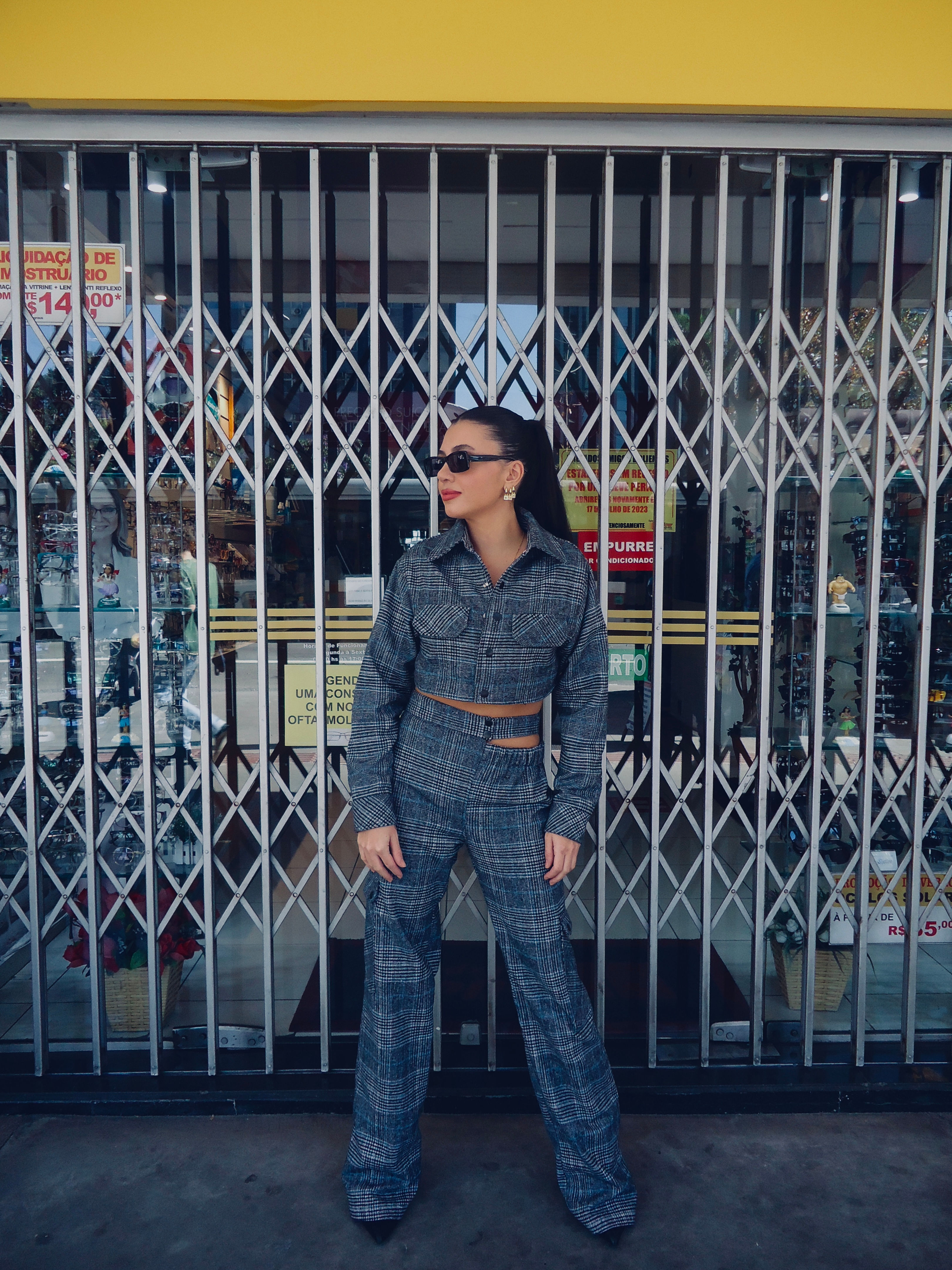 Calça alfaiataria lã