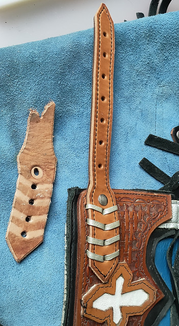 réparation chaps rodéo cuir