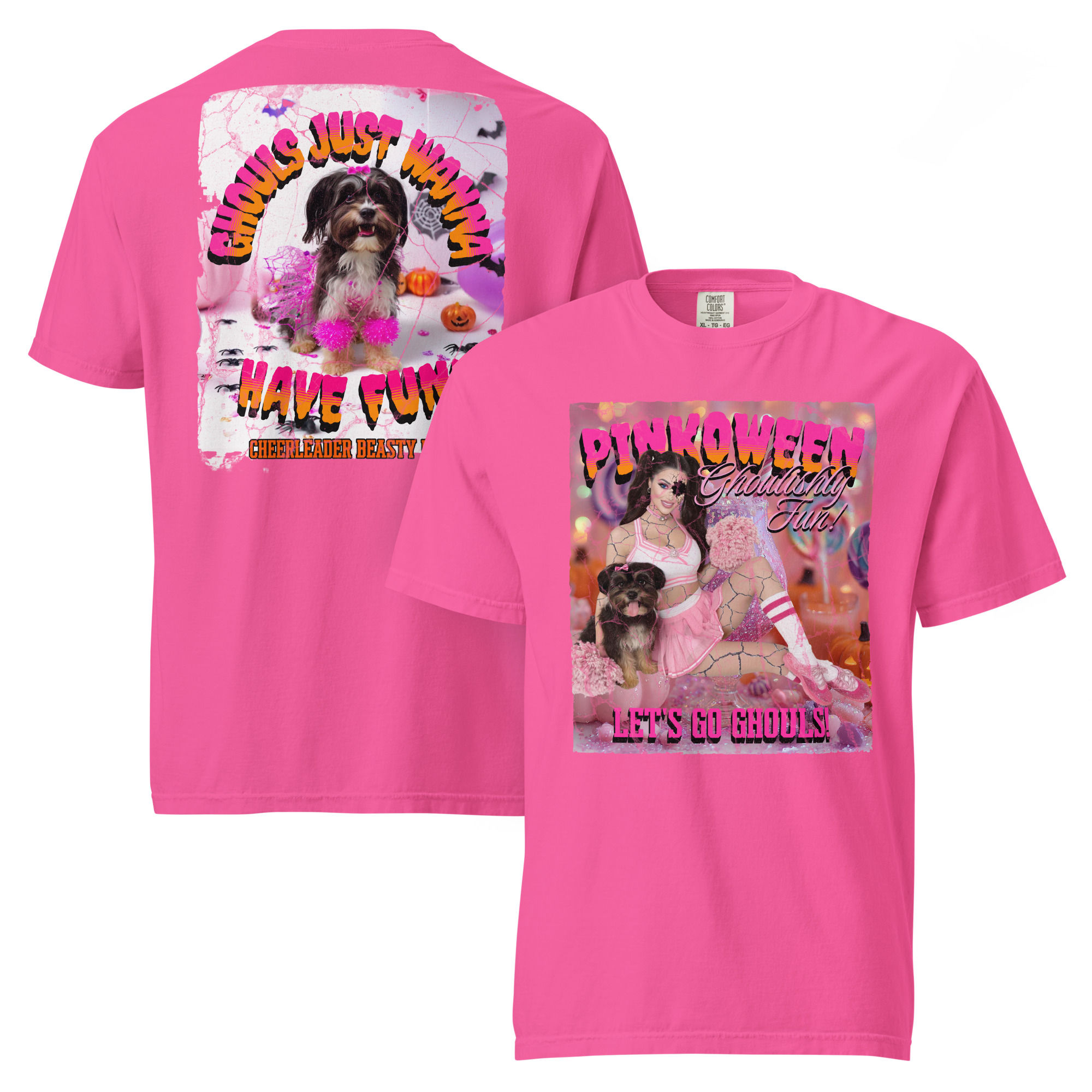 Pink-O-Ween Unisex garment-dyed heavyweight t-shirt