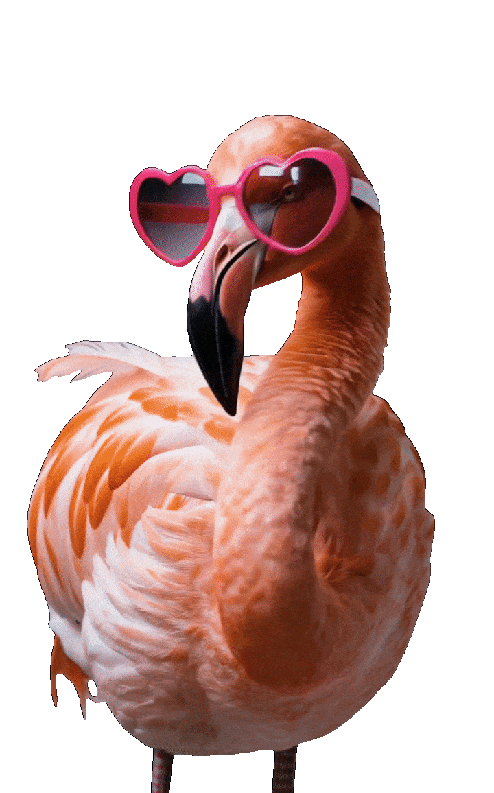 dancing pink flamingo.gif