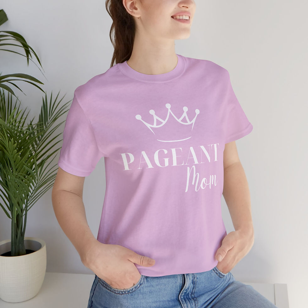 Thumbnail: Pageant Mom Unisex Jersey Tee - PERSONALIZATION AVAILABLE