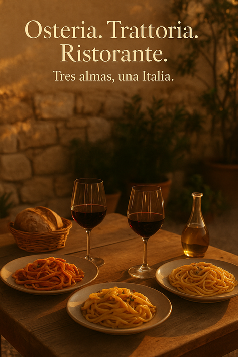 Osteria, Trattoria o Ristorante?