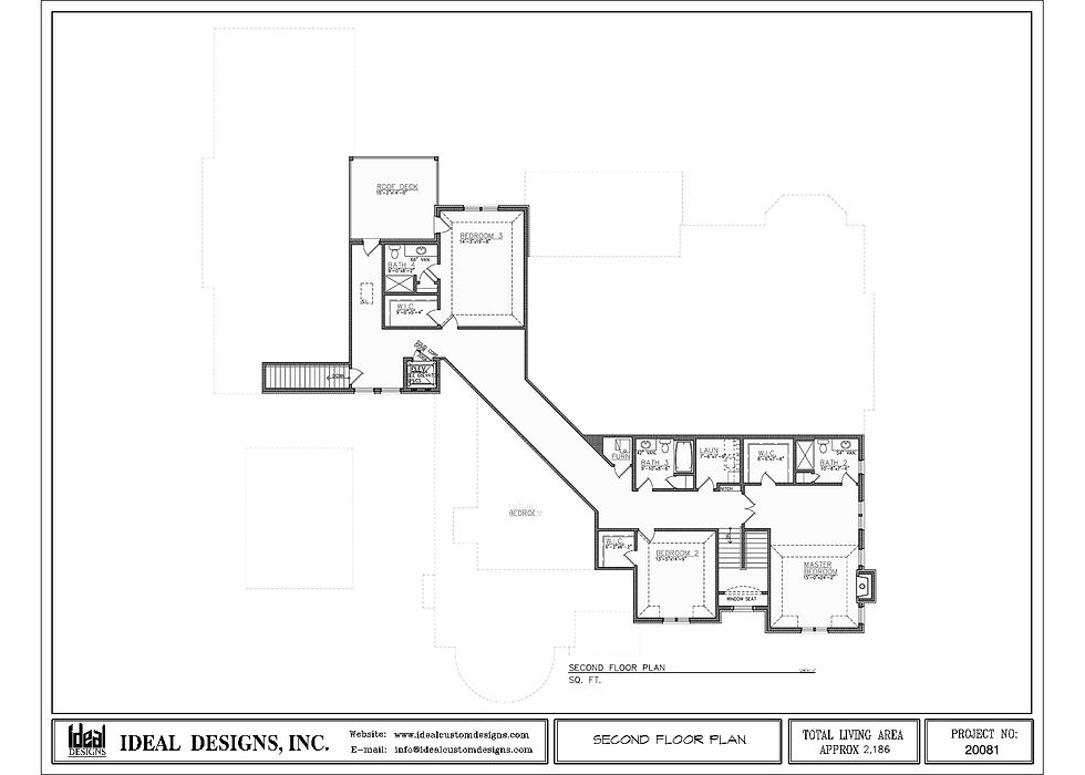Frech Chateau Second Floor Drawing