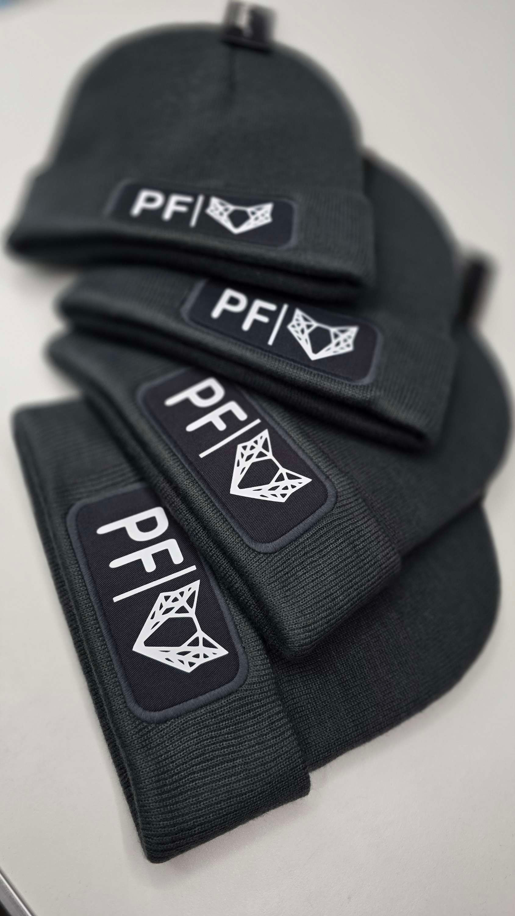 Deep Graphite Grey thin Beanie 