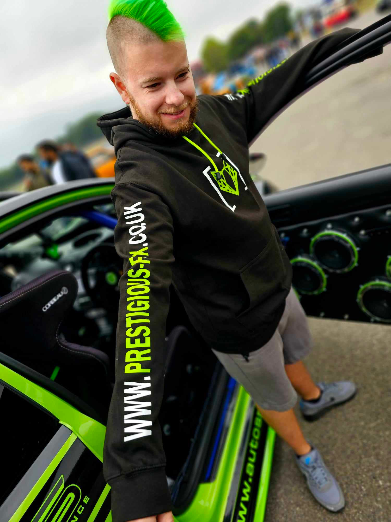 Hybrid Green Prestigious Fox Hoodie