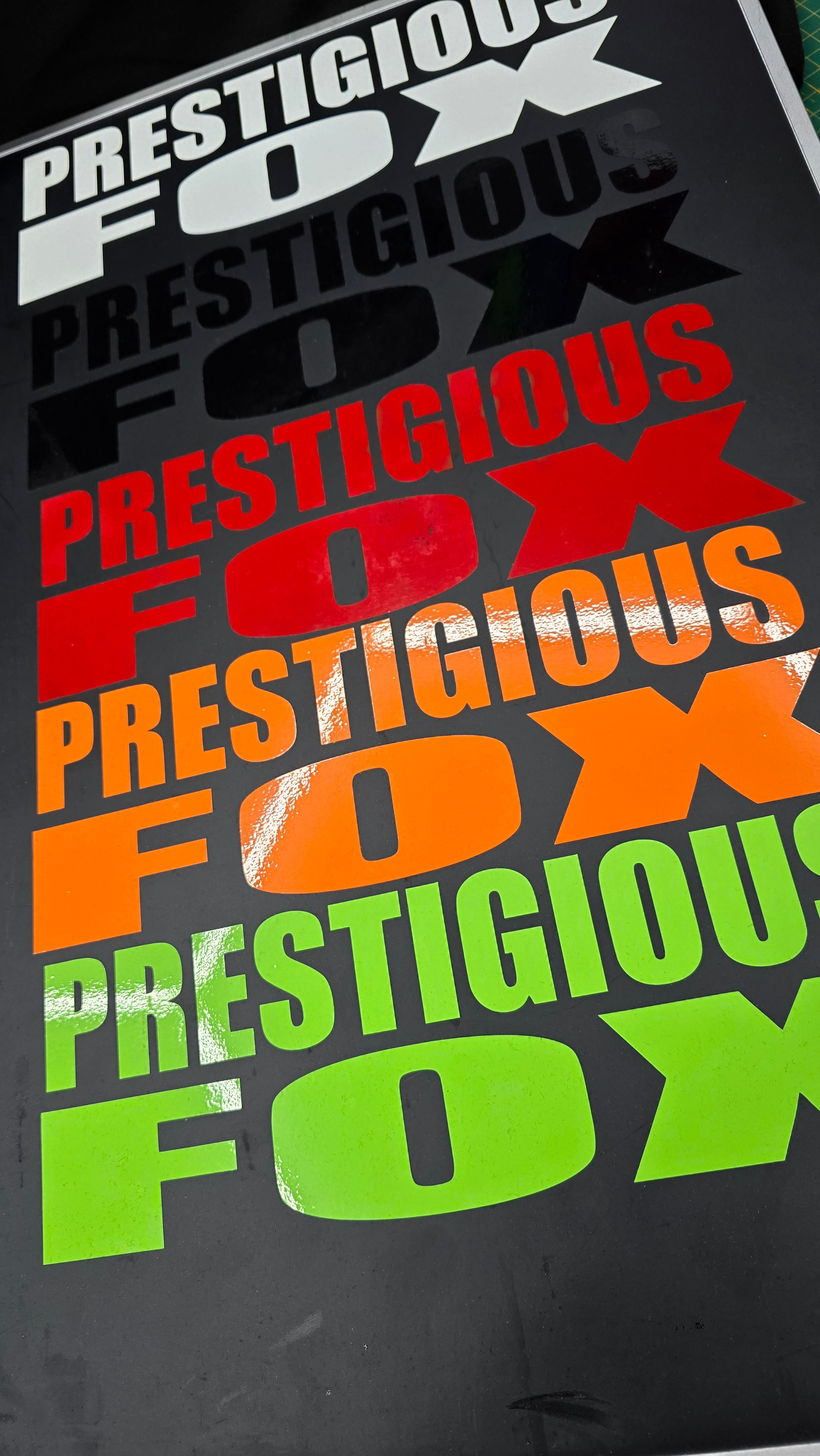 (NEW) Prestigious Fox logo writing 