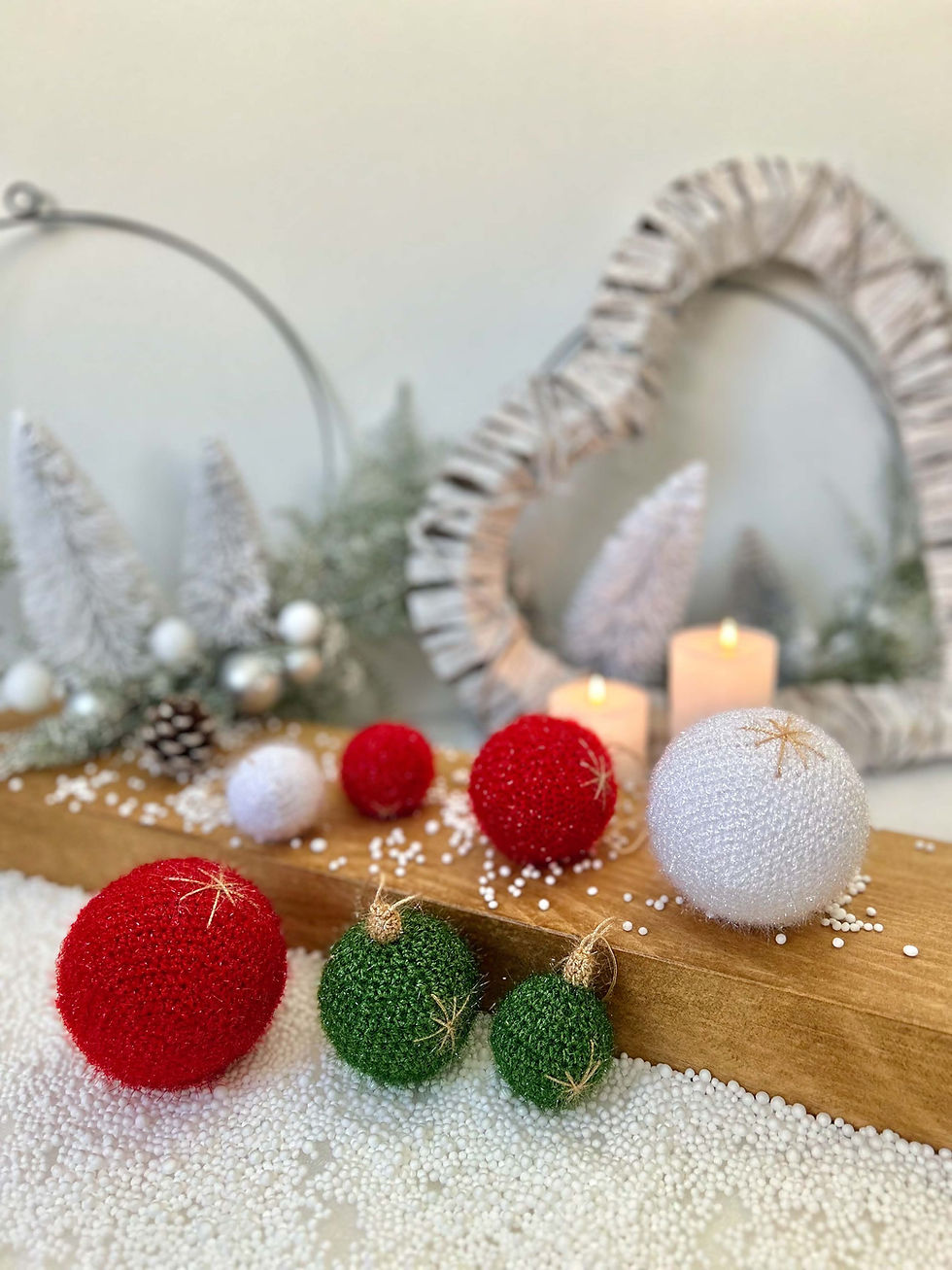 Thumbnail: Crochet Bauble Tree Decoration