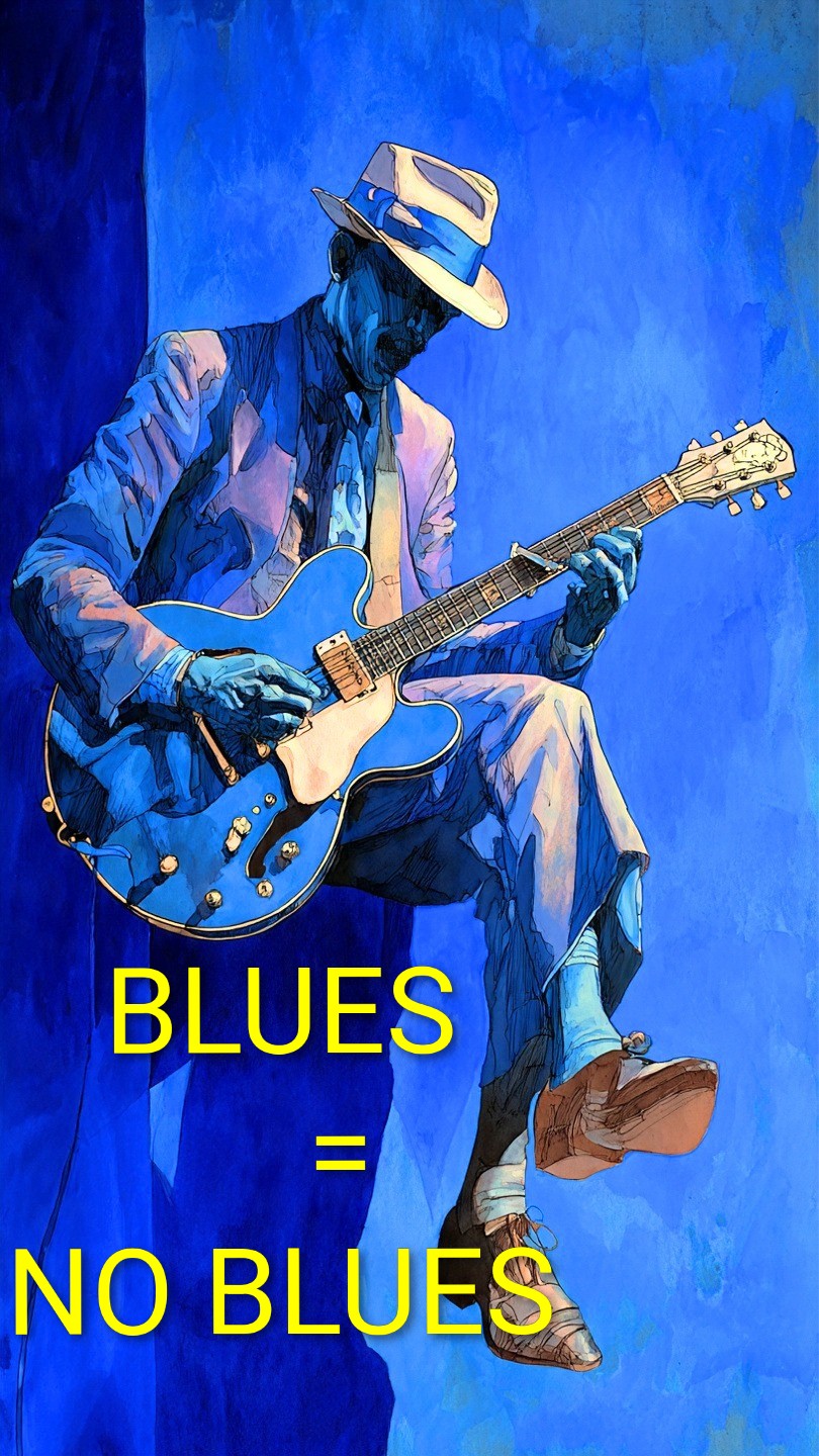 Blues = No Blues logo