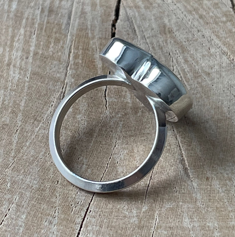 Thumbnail: GREEN TURQUOISE HEART RING