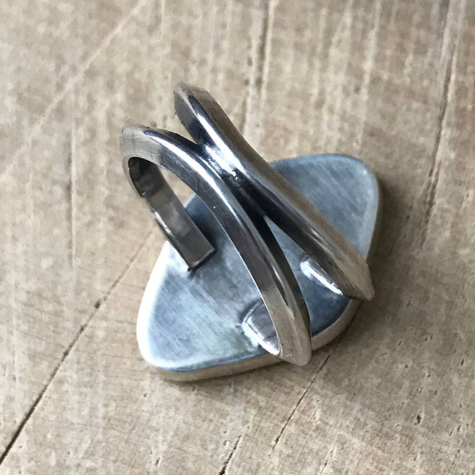 Thumbnail: Hand cut Nephrite jade cameo ring 