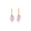 Thumbnail: Pearl Cz Drop Earrings