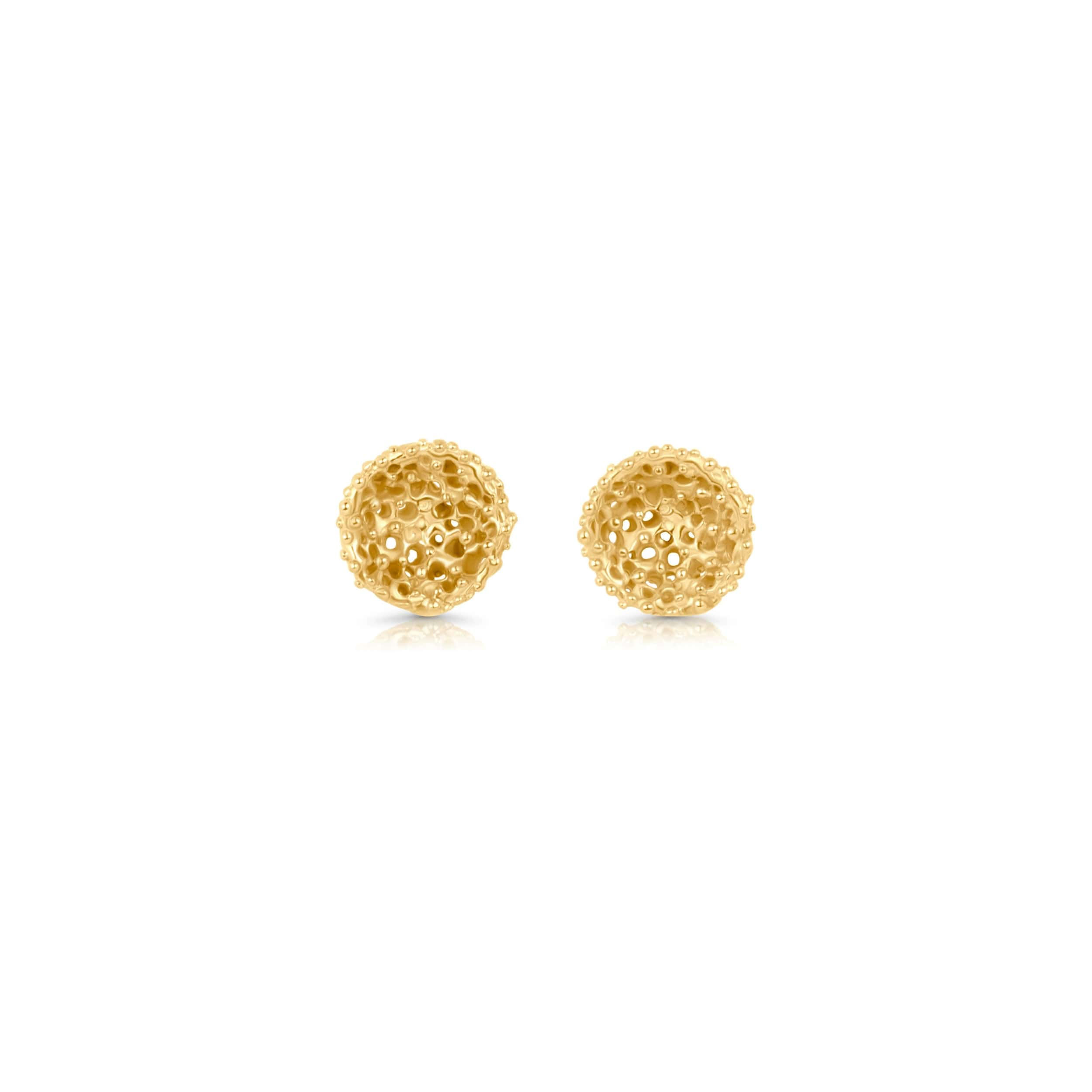 Selene Dome Silver Studs