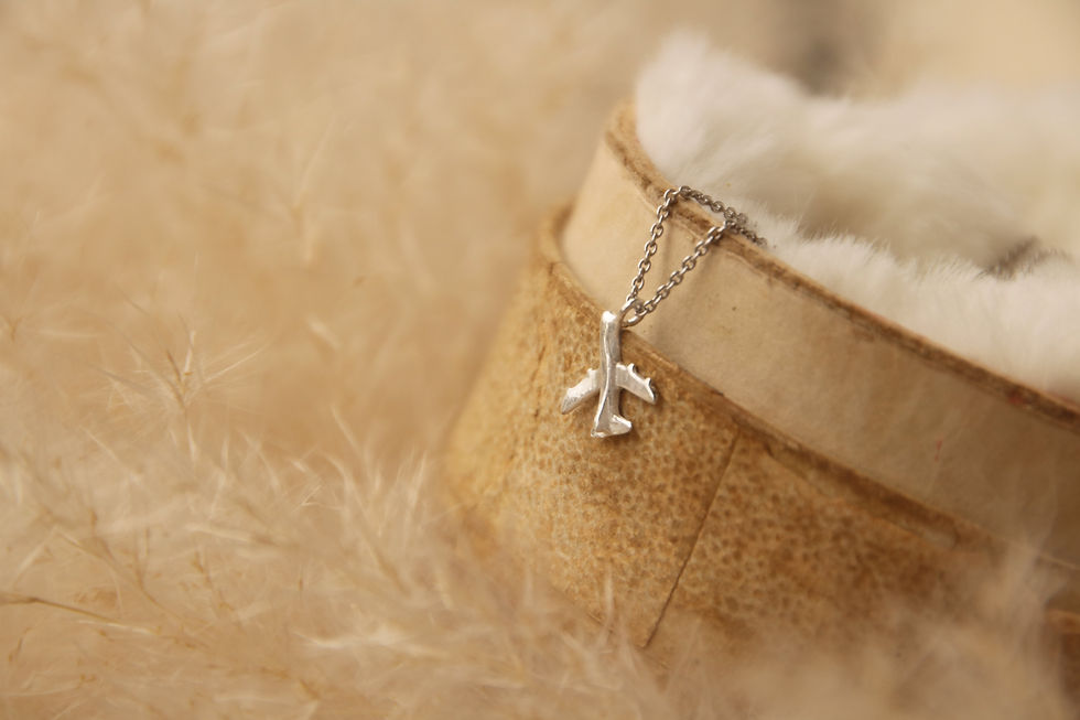 Thumbnail: Tiny Airplane Necklace