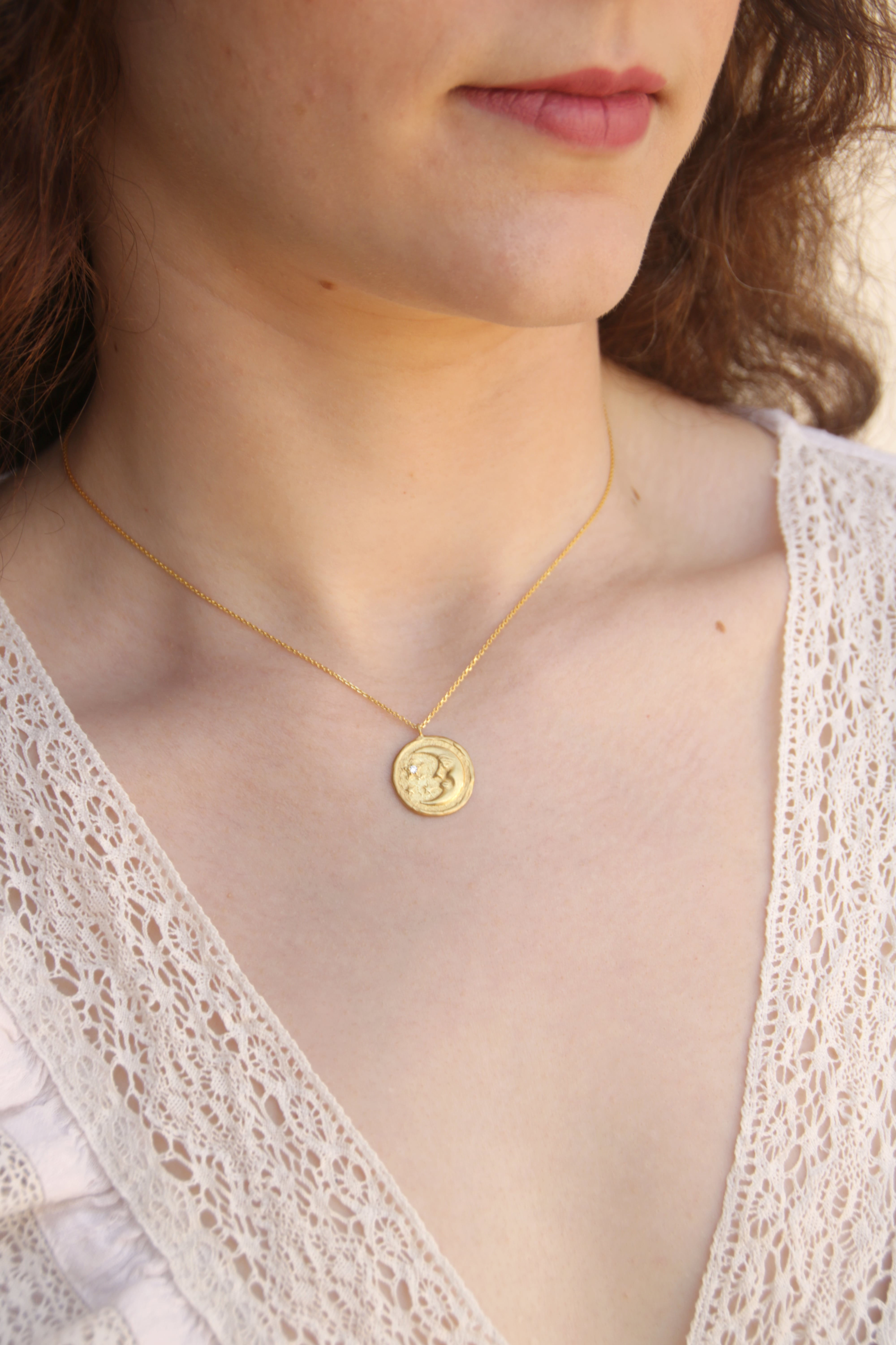 Sleeping Moon Necklace