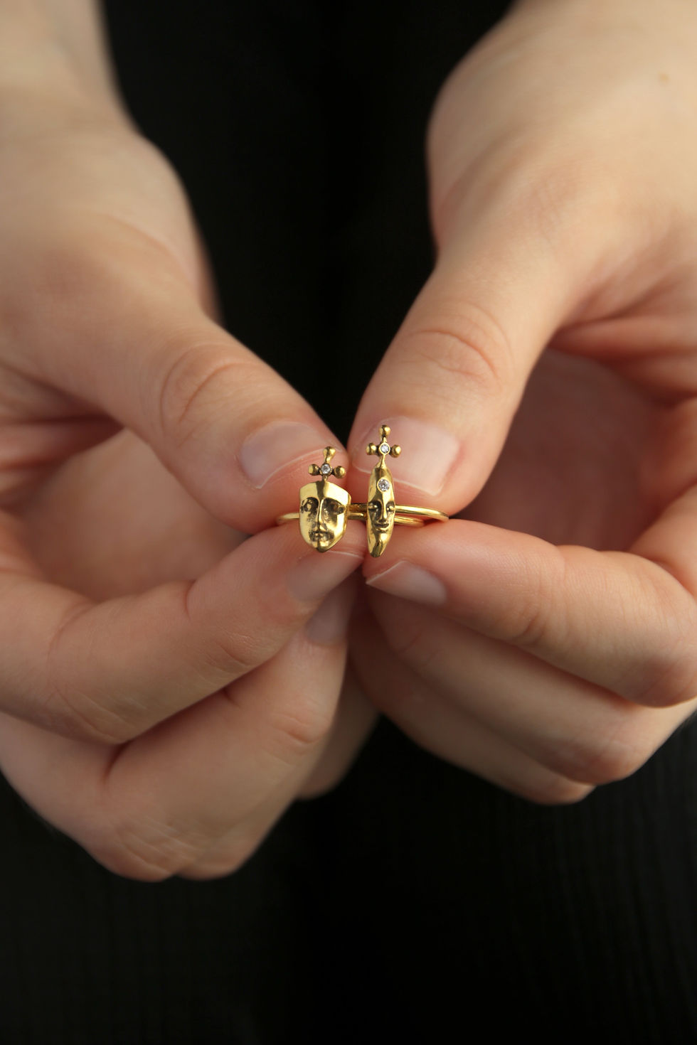 Thumbnail: Silver Morfi Faced Ring