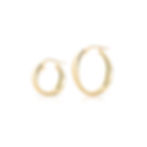 Thumbnail: Small Twist Hollow Hoops