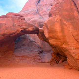 Sand Dune Arch in Arches National Park